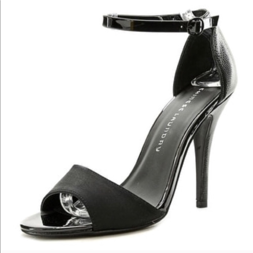 Chinese Laundry Black Lucky Charm Slingback Heels